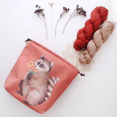 Blue Rabbit House - Milo the Raccoon - Regular Size Project Bag