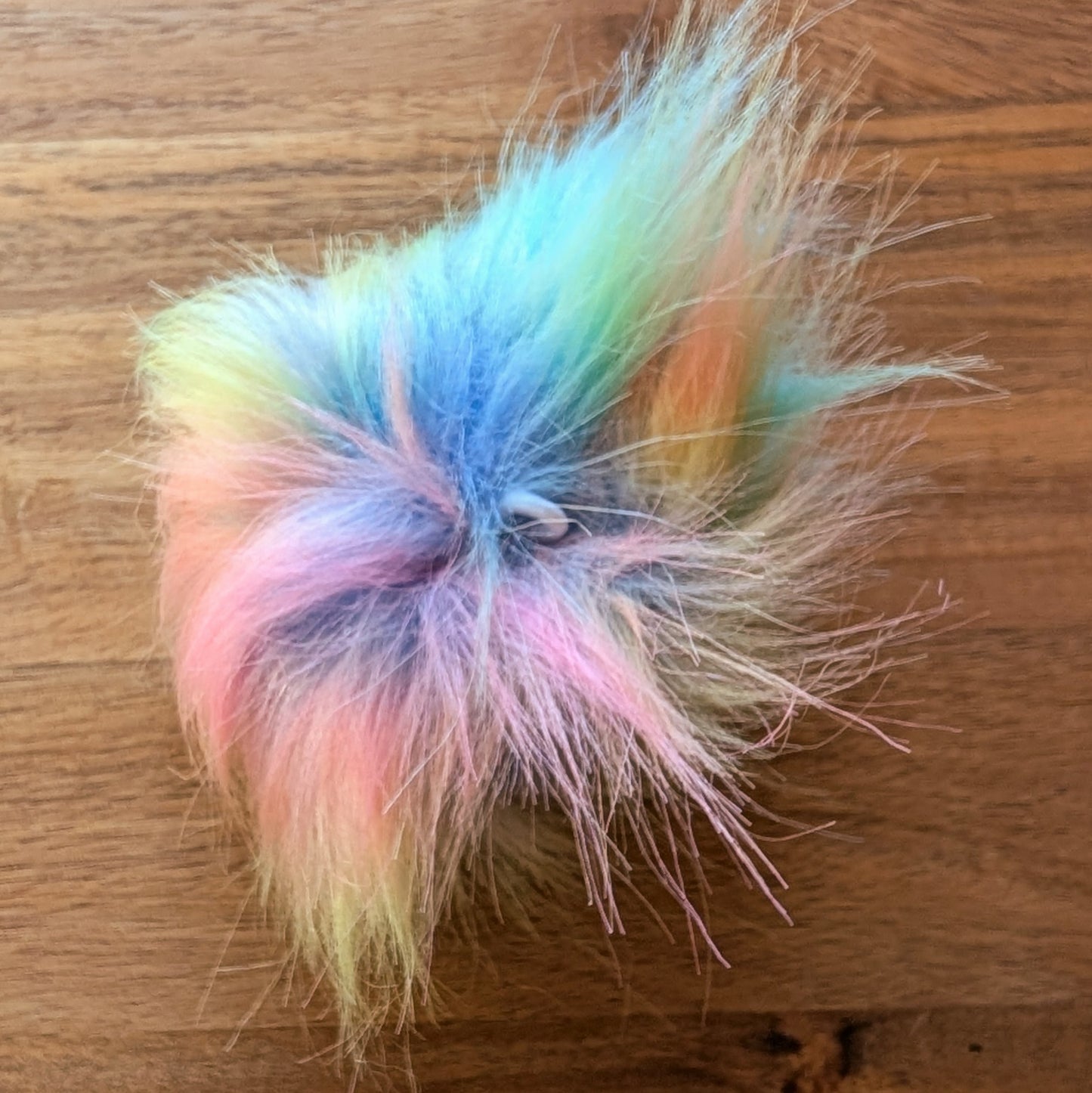 Large Faux Fur Pom-Pom with Loop