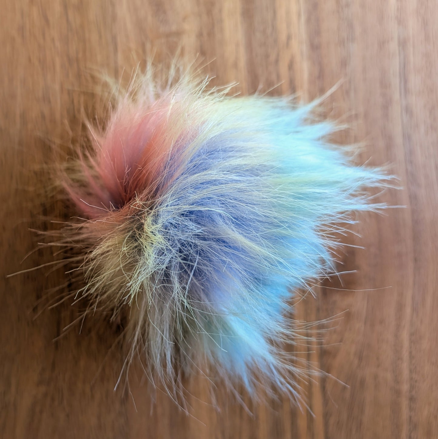 Large Faux Fur Pom-Pom with Loop